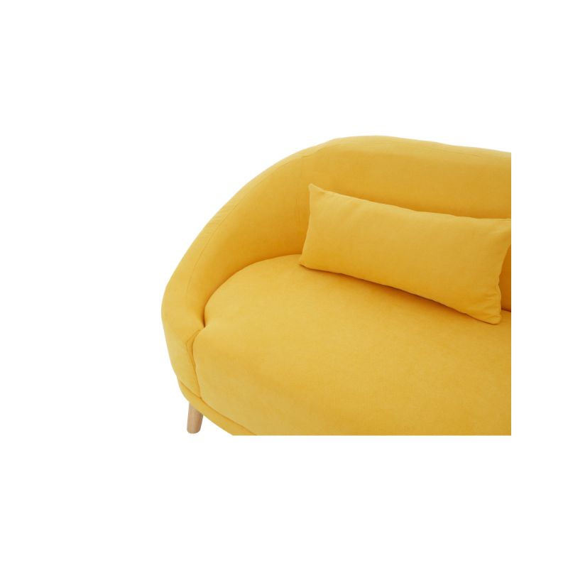 Sadie Yellow Linen Sofa