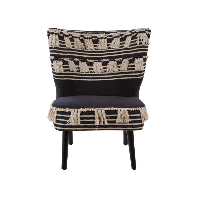 Vivi Black Moroccan Chair