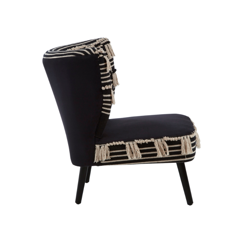 Vivi Black Moroccan Chair